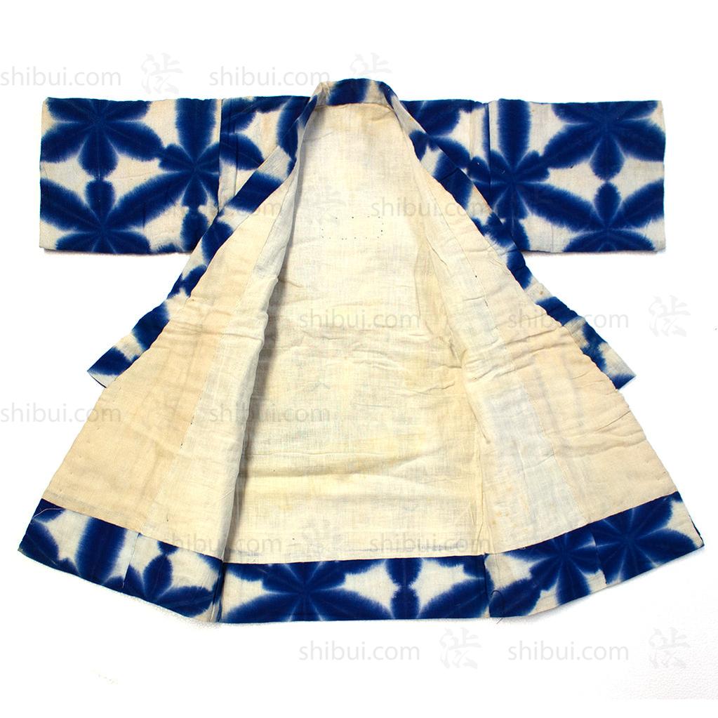 Child's Snowflake Shibori Kimono Coat