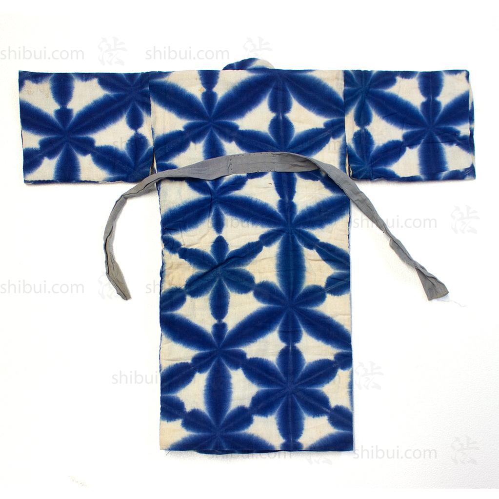 Child's Snowflake Shibori Kimono Coat