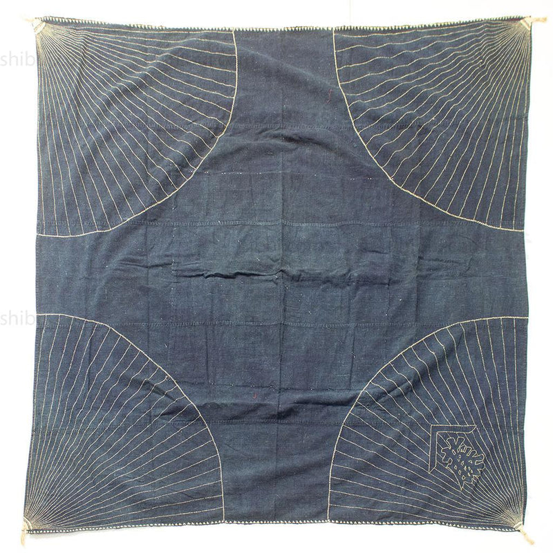 Large Indigo Sashiko Furoshiki