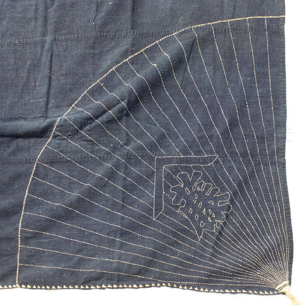 Large Indigo Sashiko Furoshiki