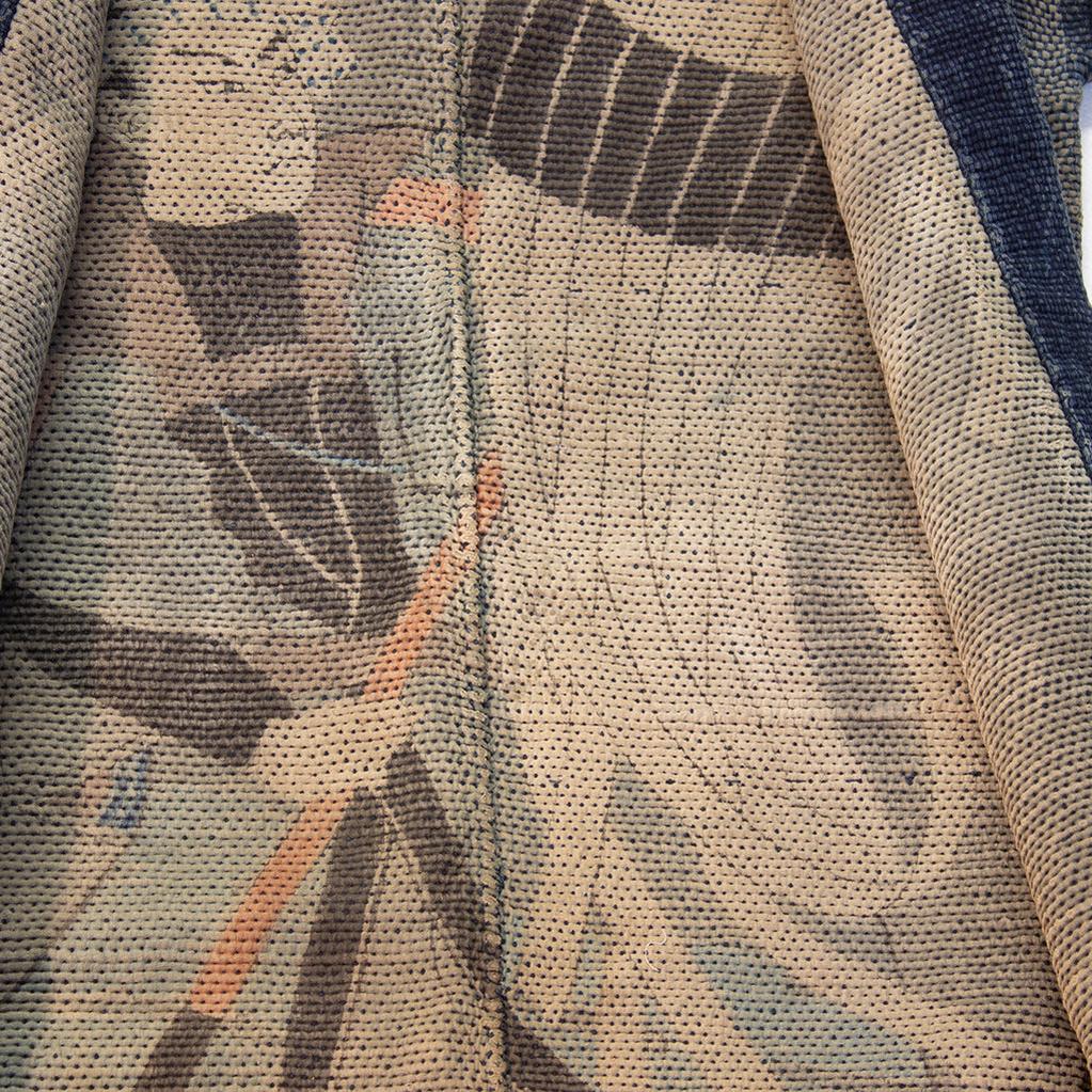 Antique Japanese Sashiko Fireman's Full Gear Set