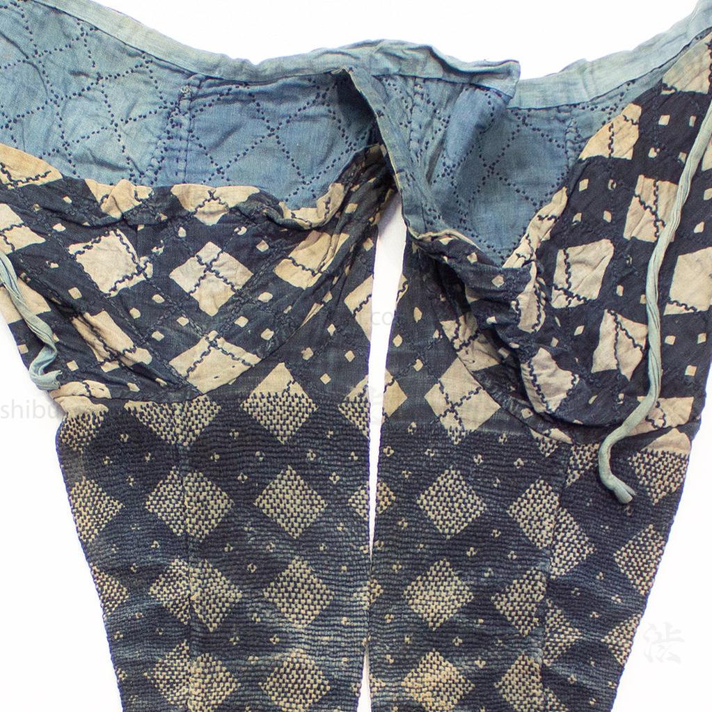 Antique Japanese Sashiko Fireman's Full Gear Set