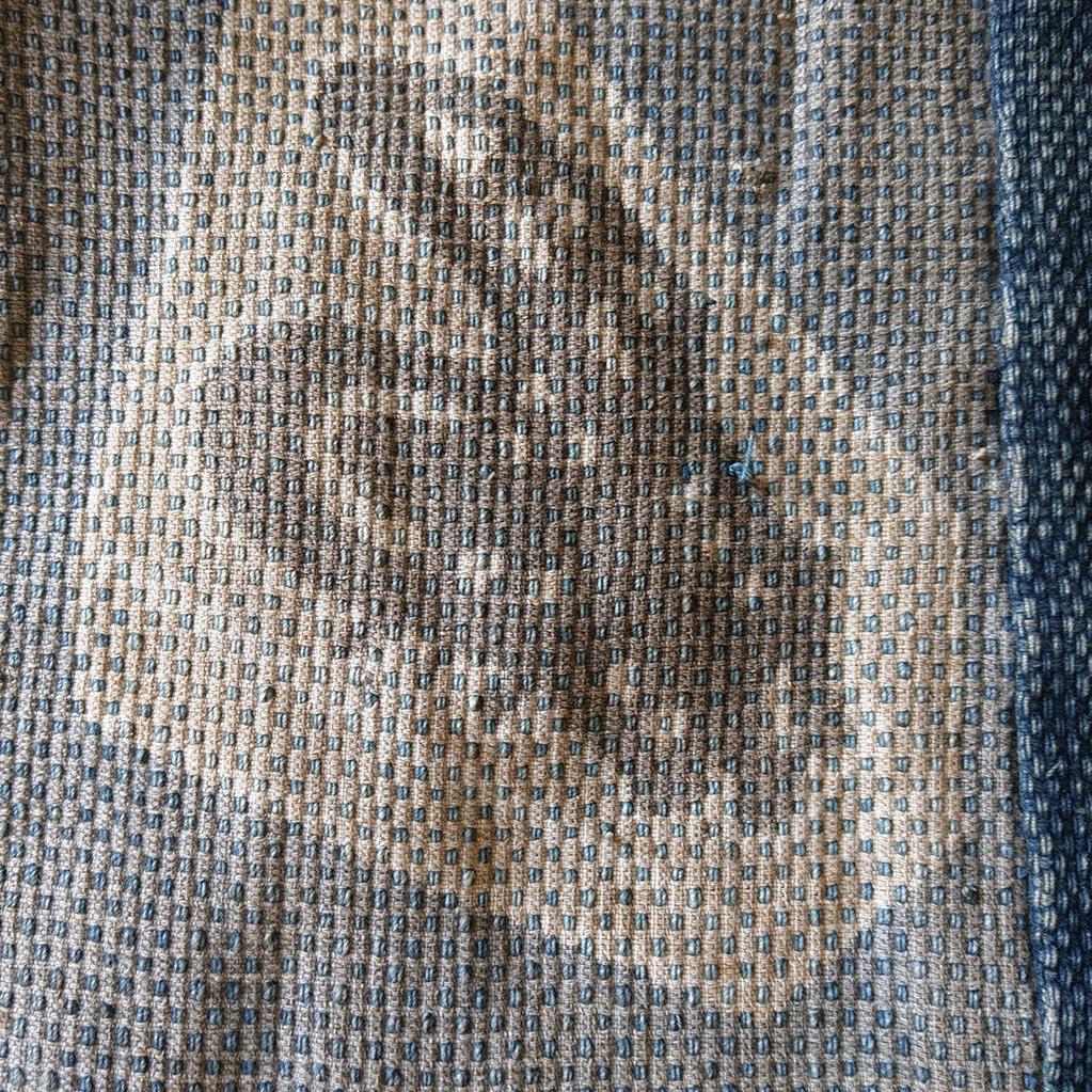 Antique Japanese Fireman's Coat with Tsutsugaki Shogi Motif