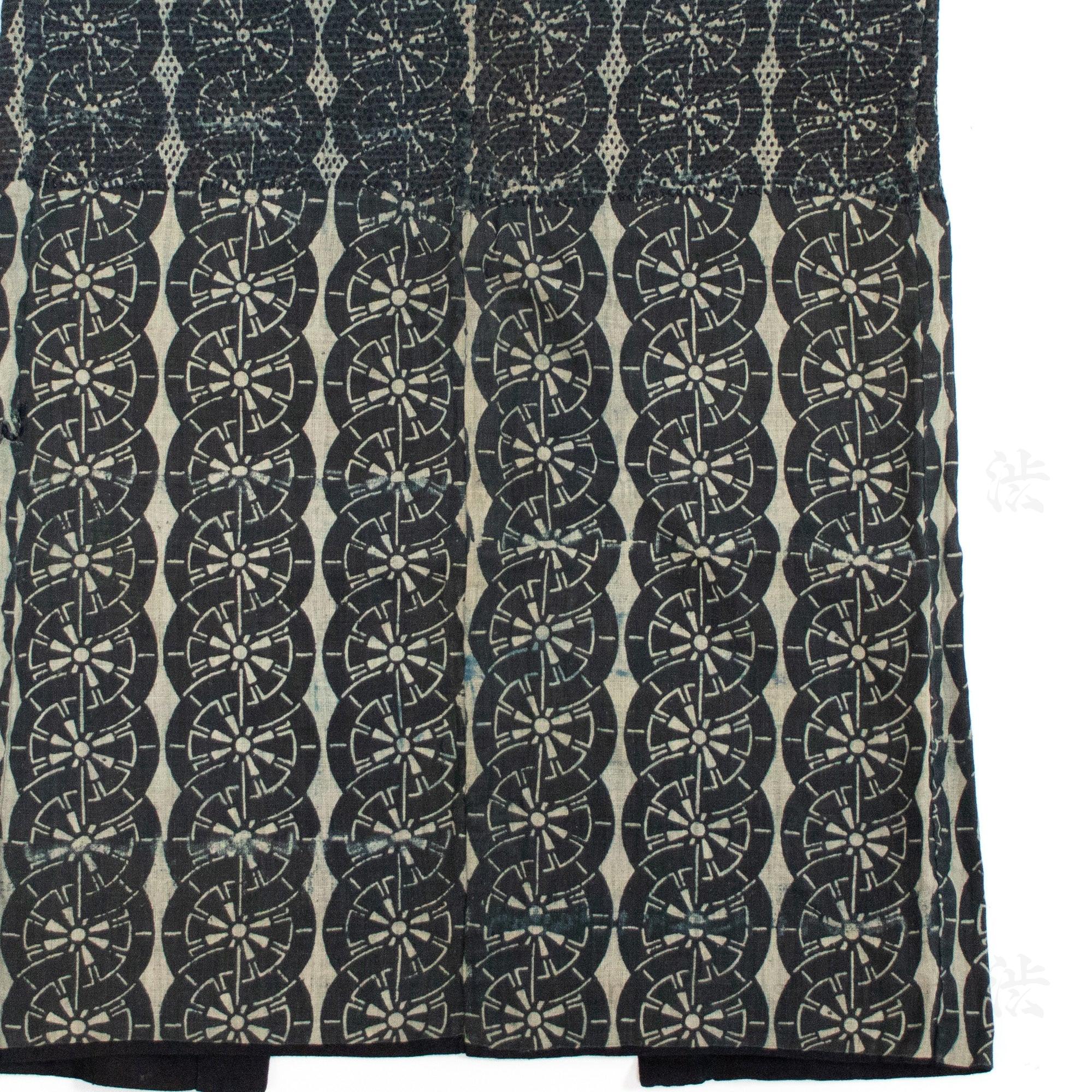 Fireman's Sashiko Quilted Indigo Dyed Under Kimono