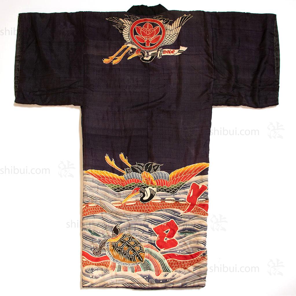 Maiwai Festival Coat for Fisherman with Maritime Motif Japanese Art
