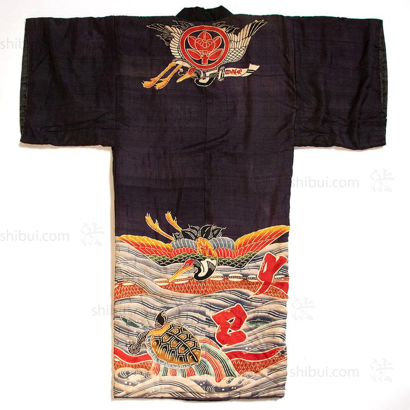 Maiwai Festival Coat for Fisherman with Maritime Motif Japanese Art
