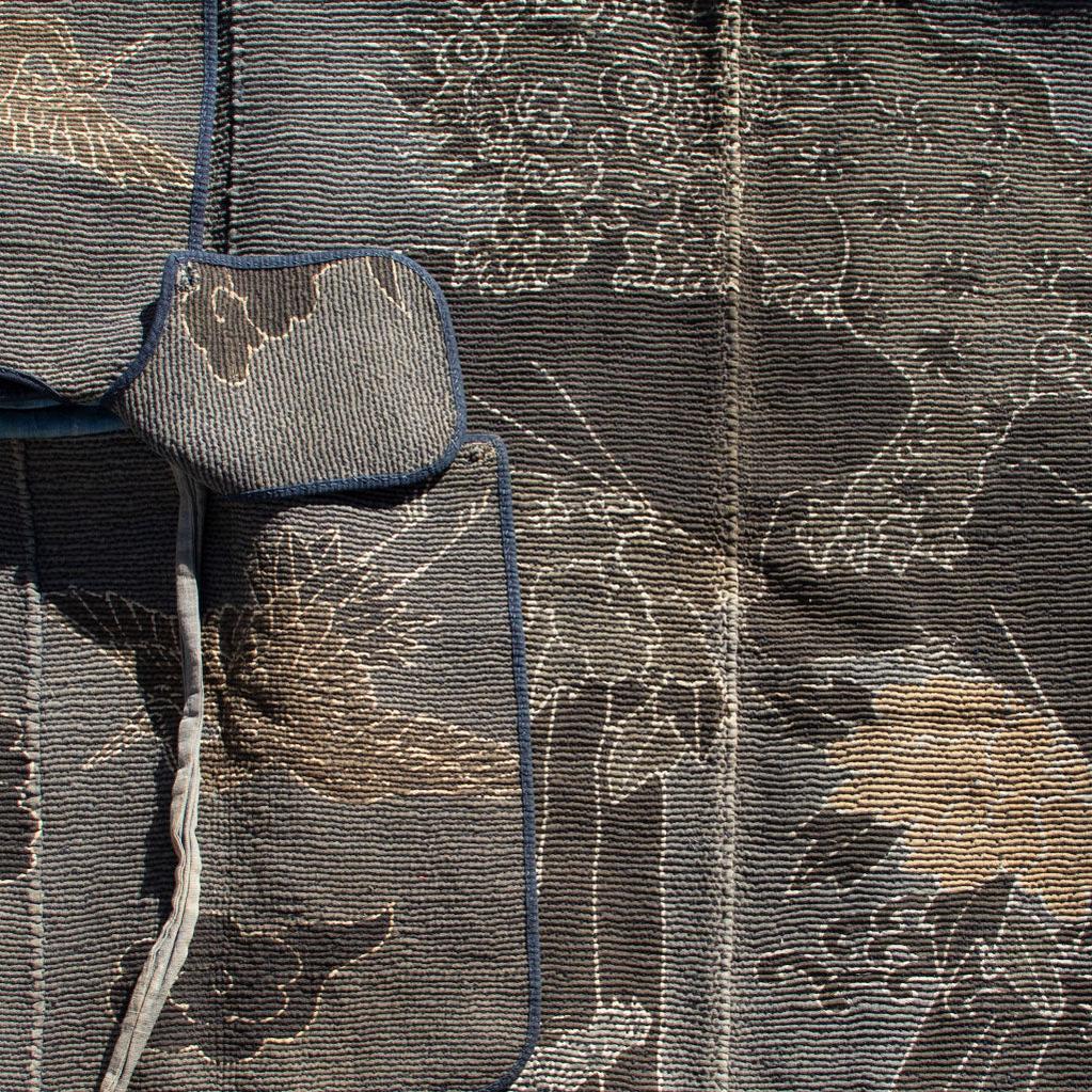 Shishi Antique Japanese Sashiko Fireman's Set