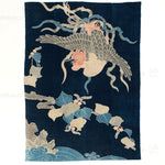 Indigo Tsutsugaki Phoenix Futon ji