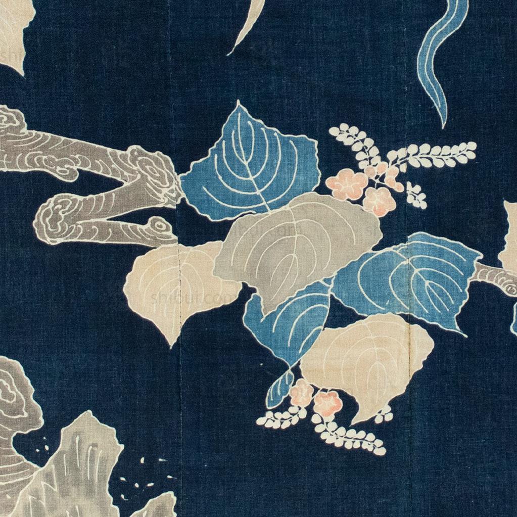 Indigo Tsutsugaki Phoenix Futon ji