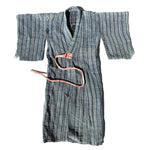 Child's Shima Boro  Japanese Indigo Kimono