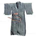 Child's Shima Boro  Japanese Indigo Kimono