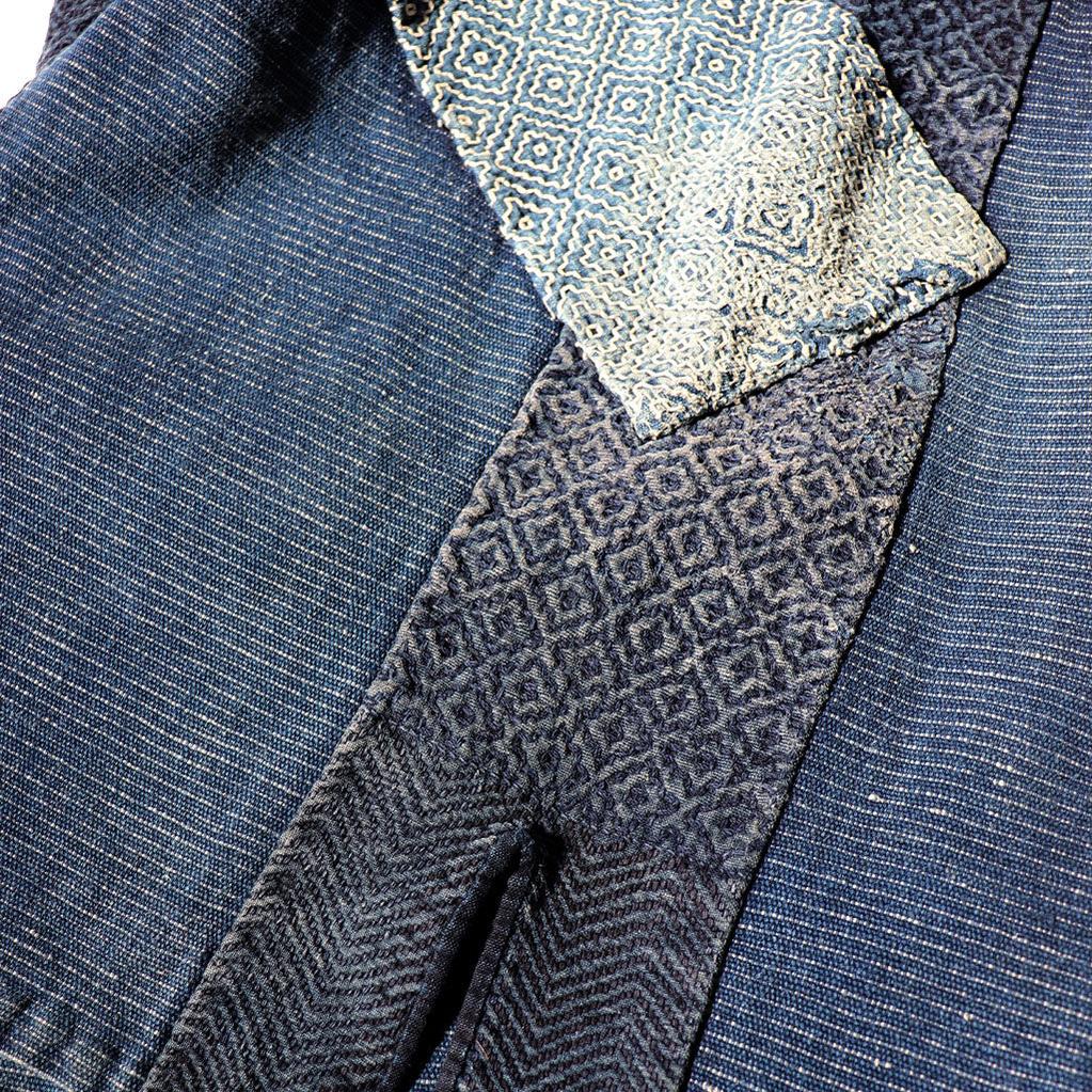 Sorihiki Banten -  Boro and Sashiko Reinforced Indigo Dyed Workers Vest