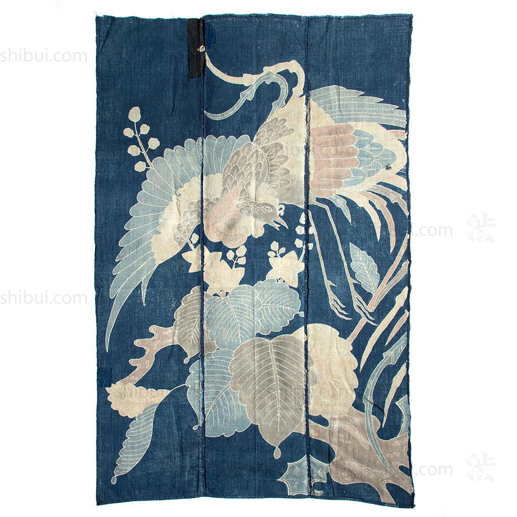 Indigo Tsutsugaki Phoenix Futon ji