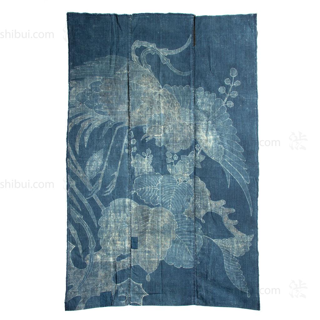 Indigo Tsutsugaki Phoenix Futon ji