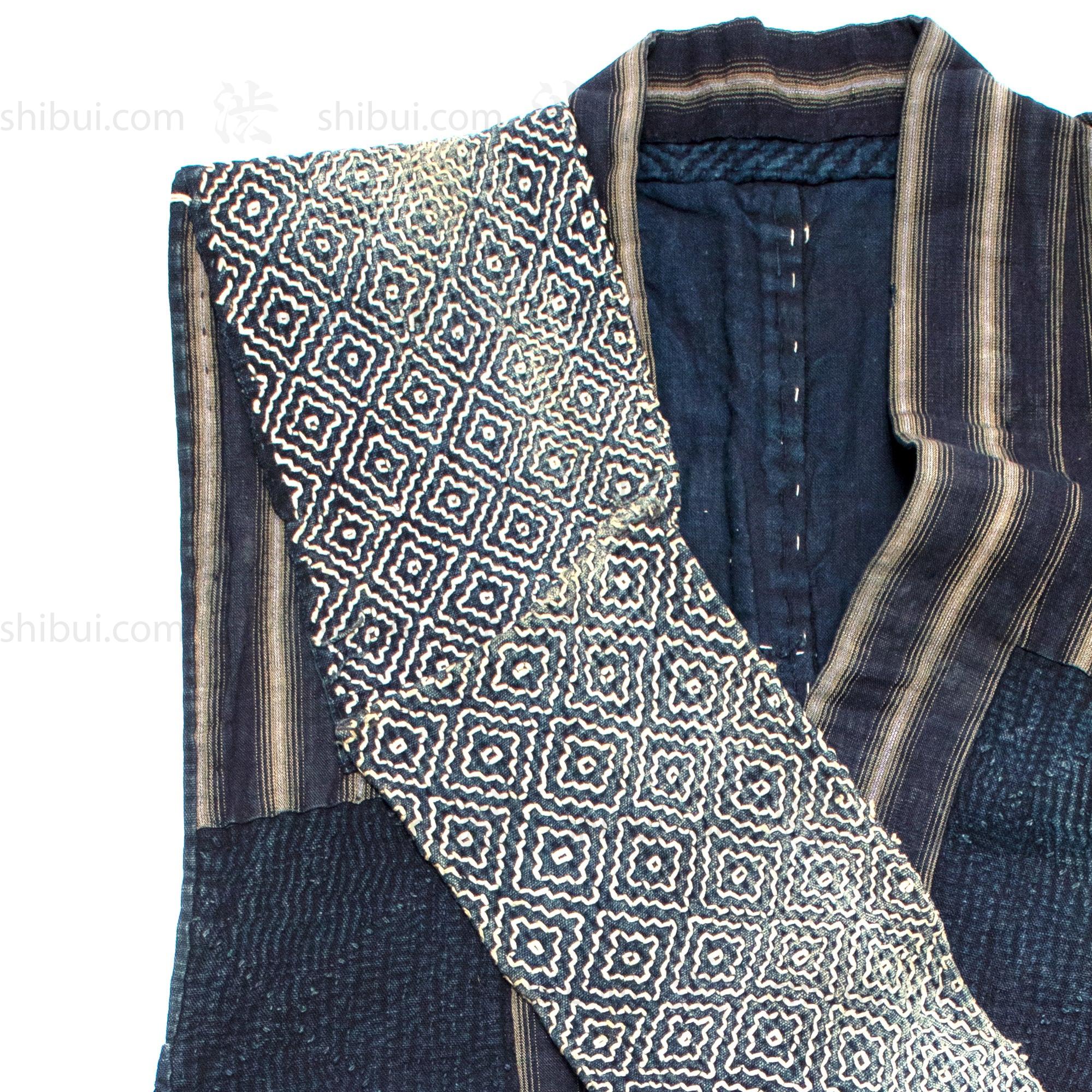 Sorihiki Banten - Boro and Sashiko Reinforced Indigo Dyed Workers Vest