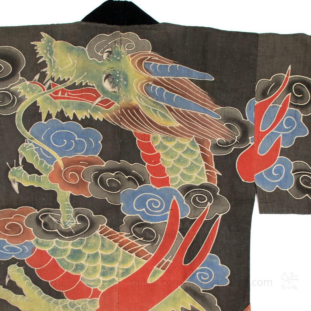 Matsuri Festival Coat with Dragon Motif