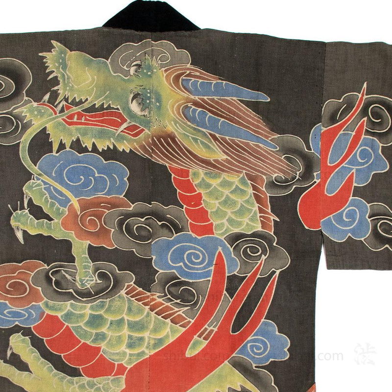 Matsuri Festival Coat with Dragon Motif