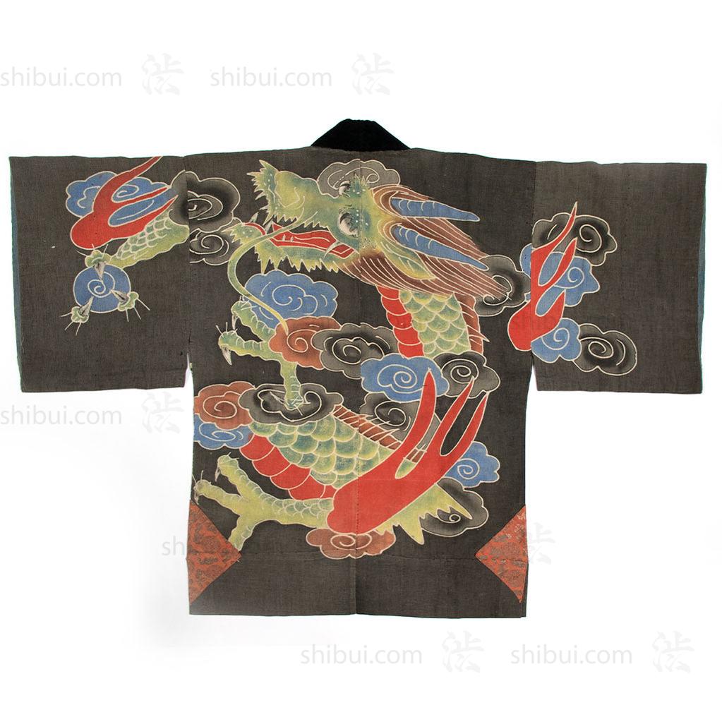 Matsuri Festival Coat with Dragon Motif
