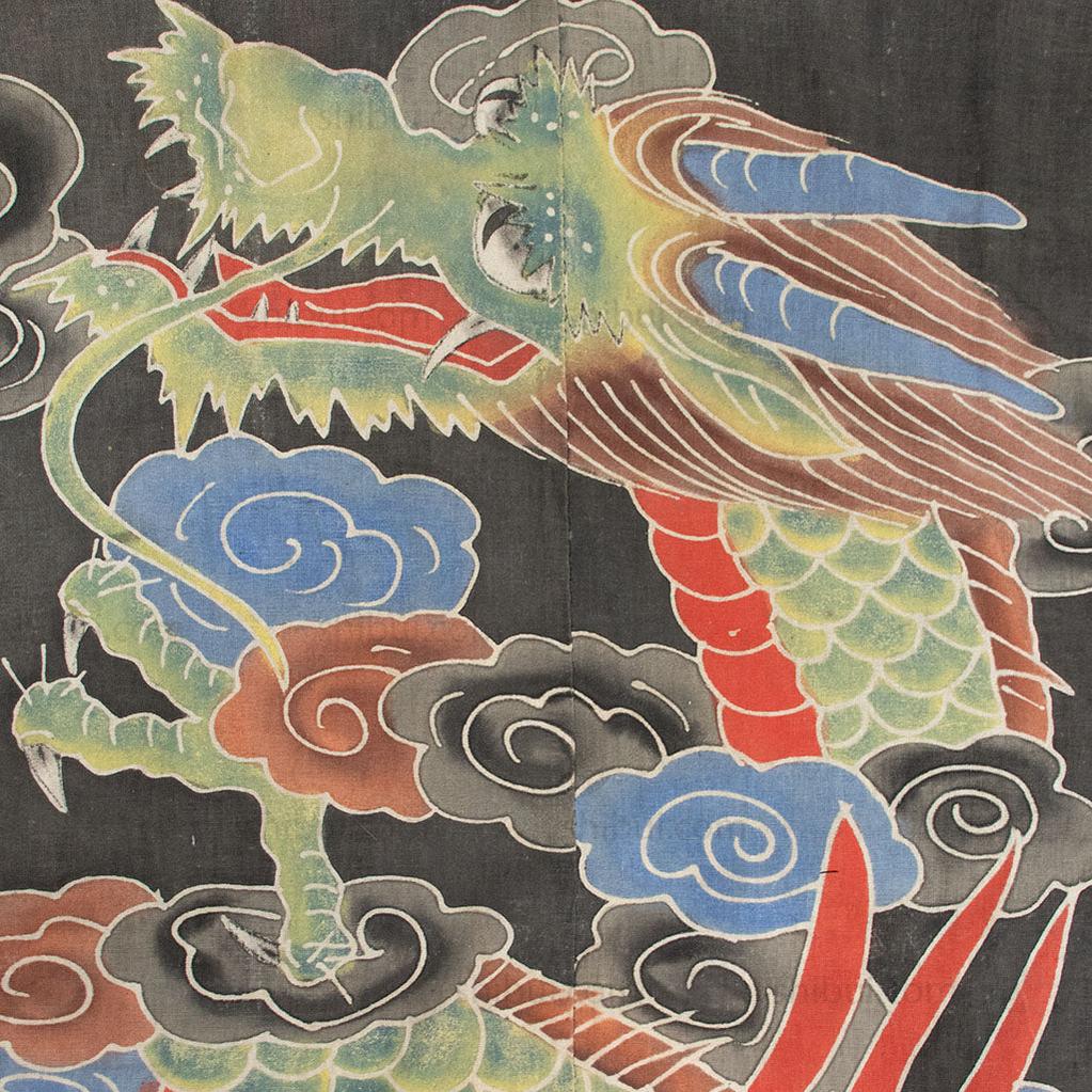 Matsuri Festival Coat with Dragon Motif