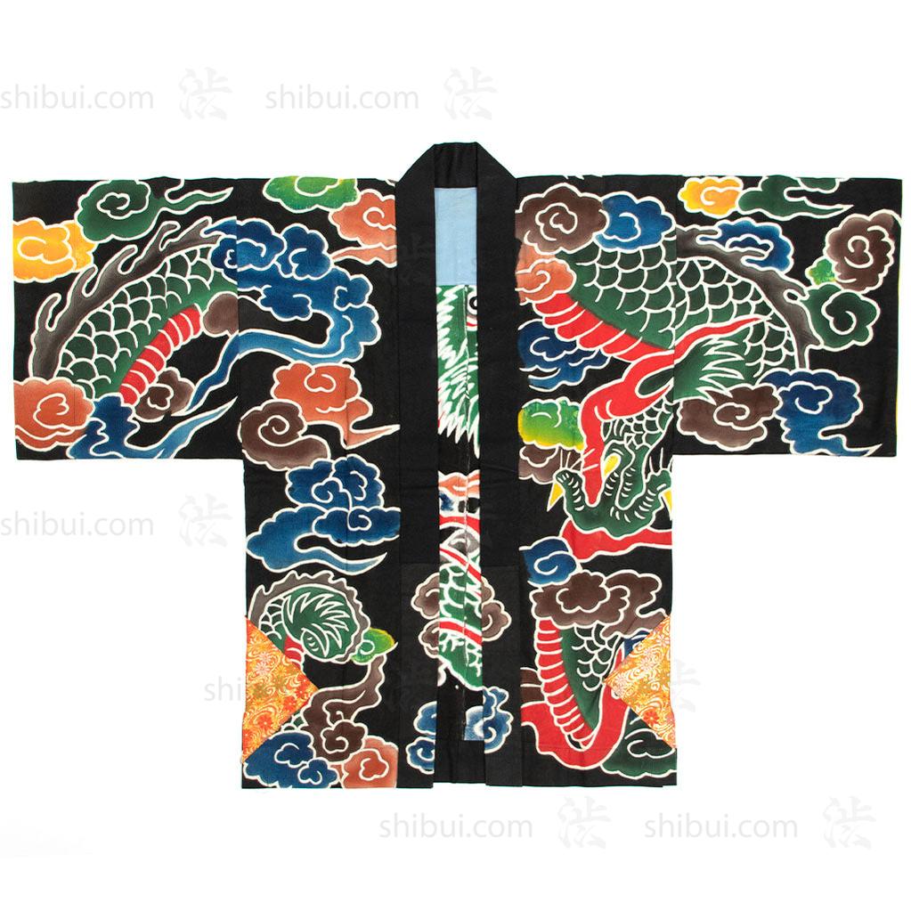 Matsuri Festival Coat with Dragon Motif