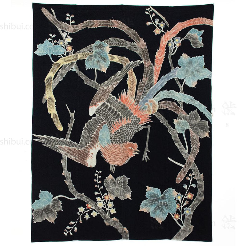 Indigo Tsutsugaki Phoenix Futon ji