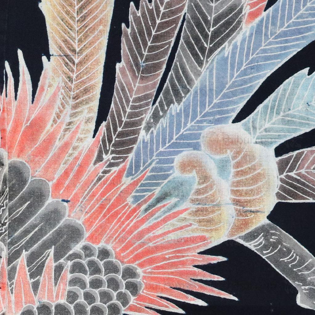 Indigo Tsutsugaki Phoenix Futon ji