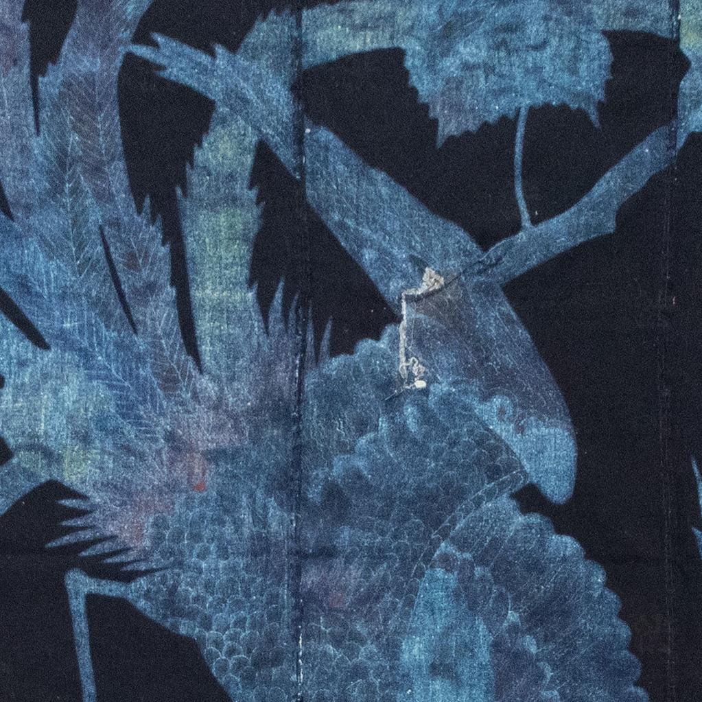 Indigo Tsutsugaki Phoenix Futon ji