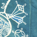 Tsutsugaki Furoshiki with Lucky Symbols and Family Crest