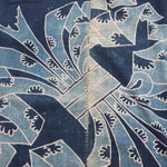 Tsutsugaki Indigo Dyed Furoshiki with Noshi a Symbol of Luck