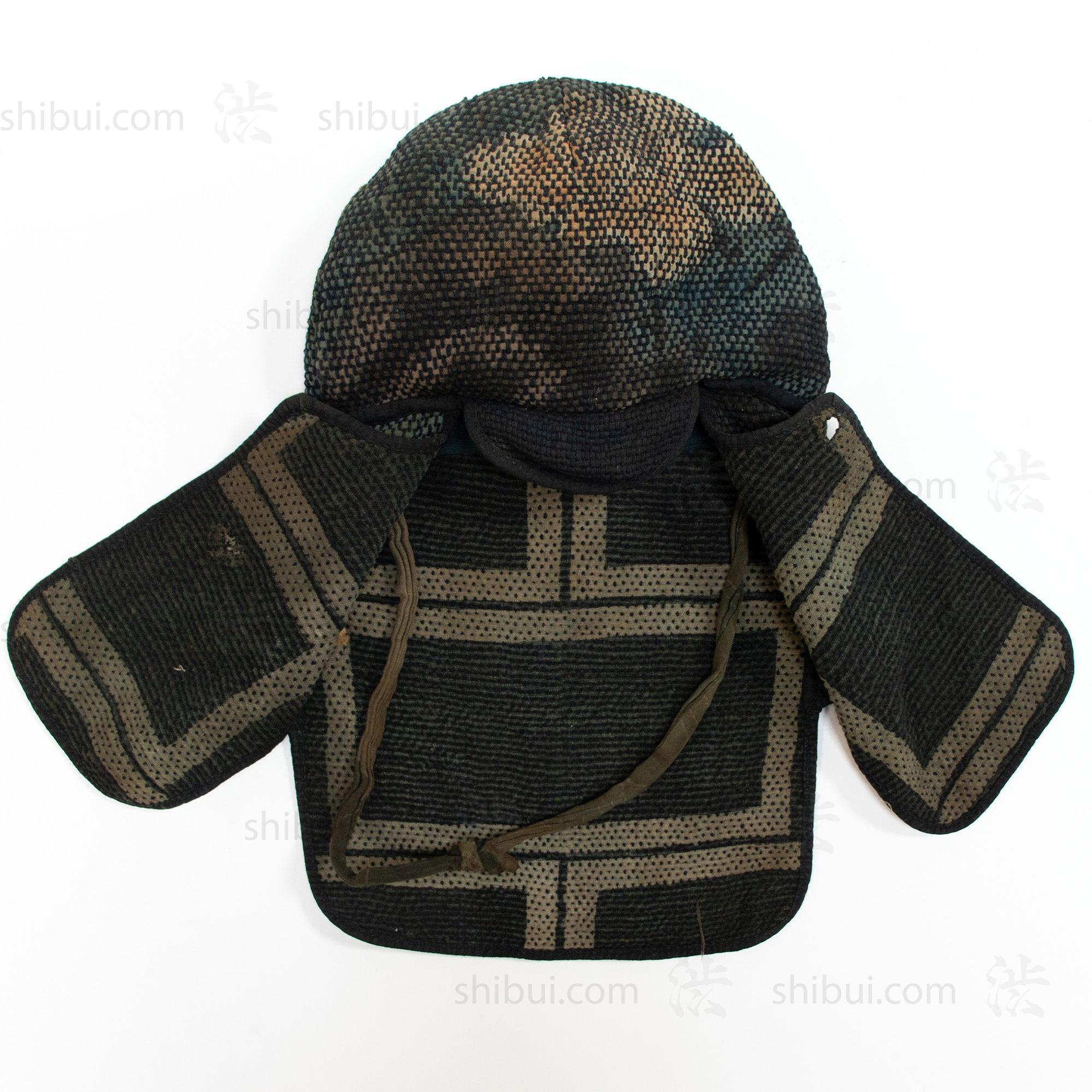 Beautiful Tsutsugaki and Sashiko Fireman's Hat