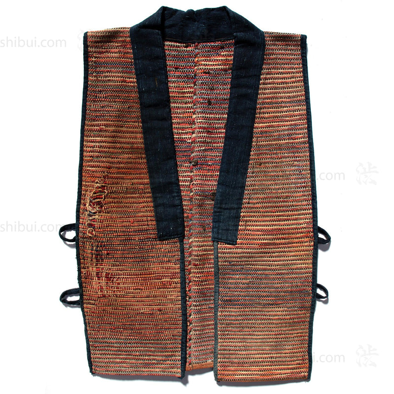 Sakiori Farmer's Vest | Japanese Folk Textile Upcycling