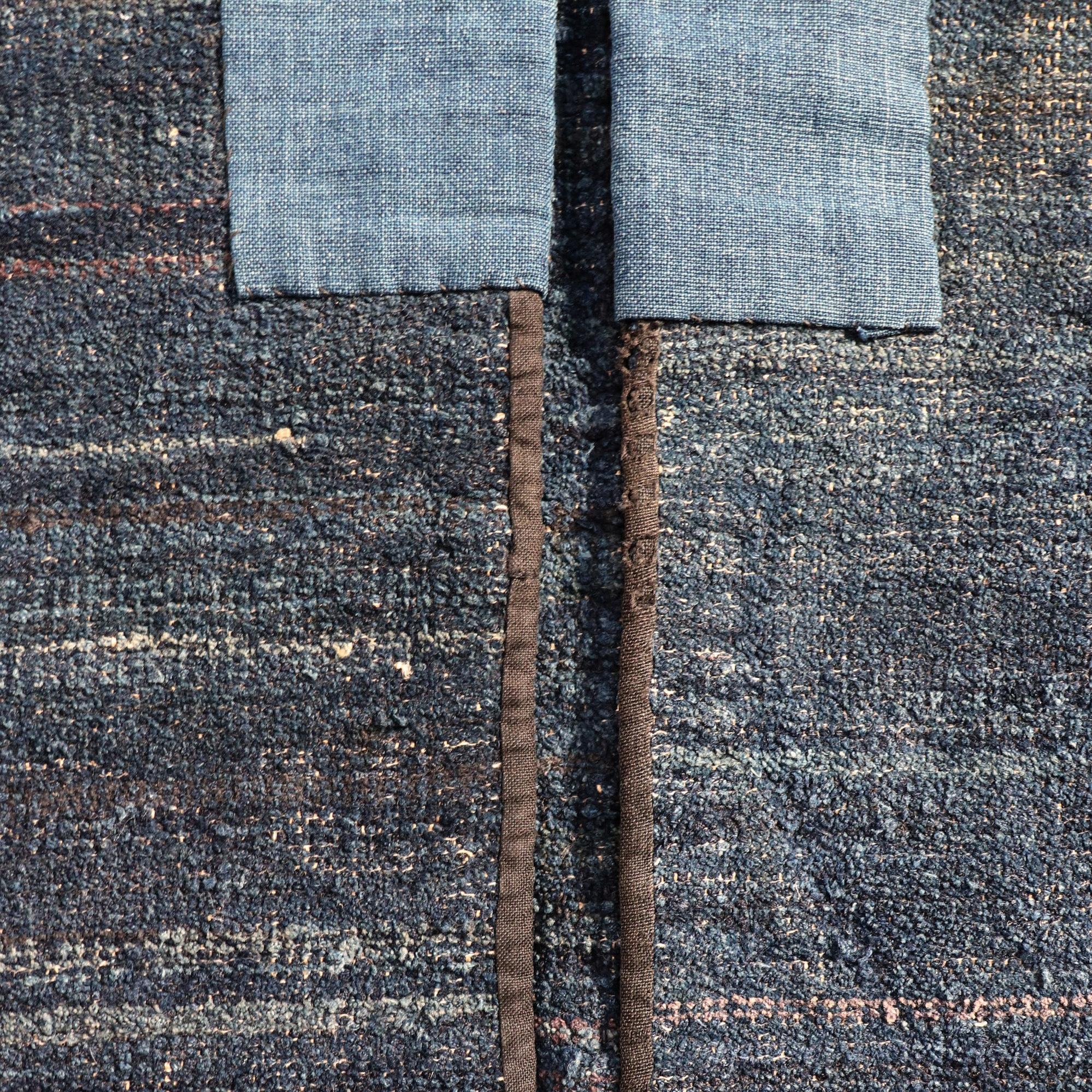 Sakiori Farmer's Jacket | Japanese Indigo Folk Textile | Noragi