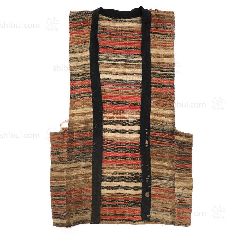 Sakiori Farmer's Vest | Japanese Folk Textile Upcycling