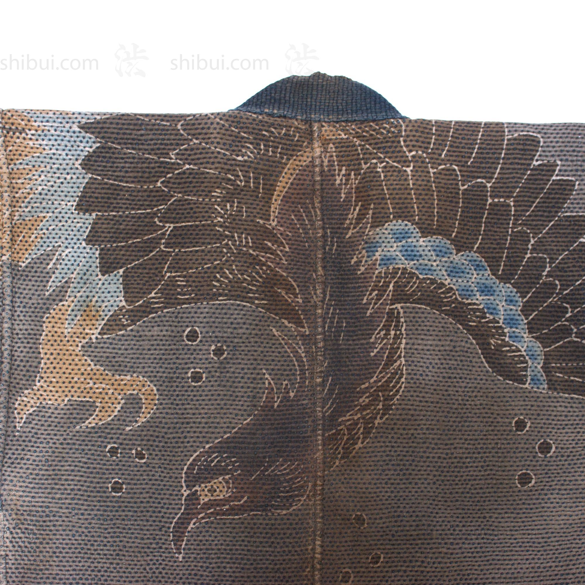 Eagle Tsutsugaki Hanten Antique Fireman's Coat