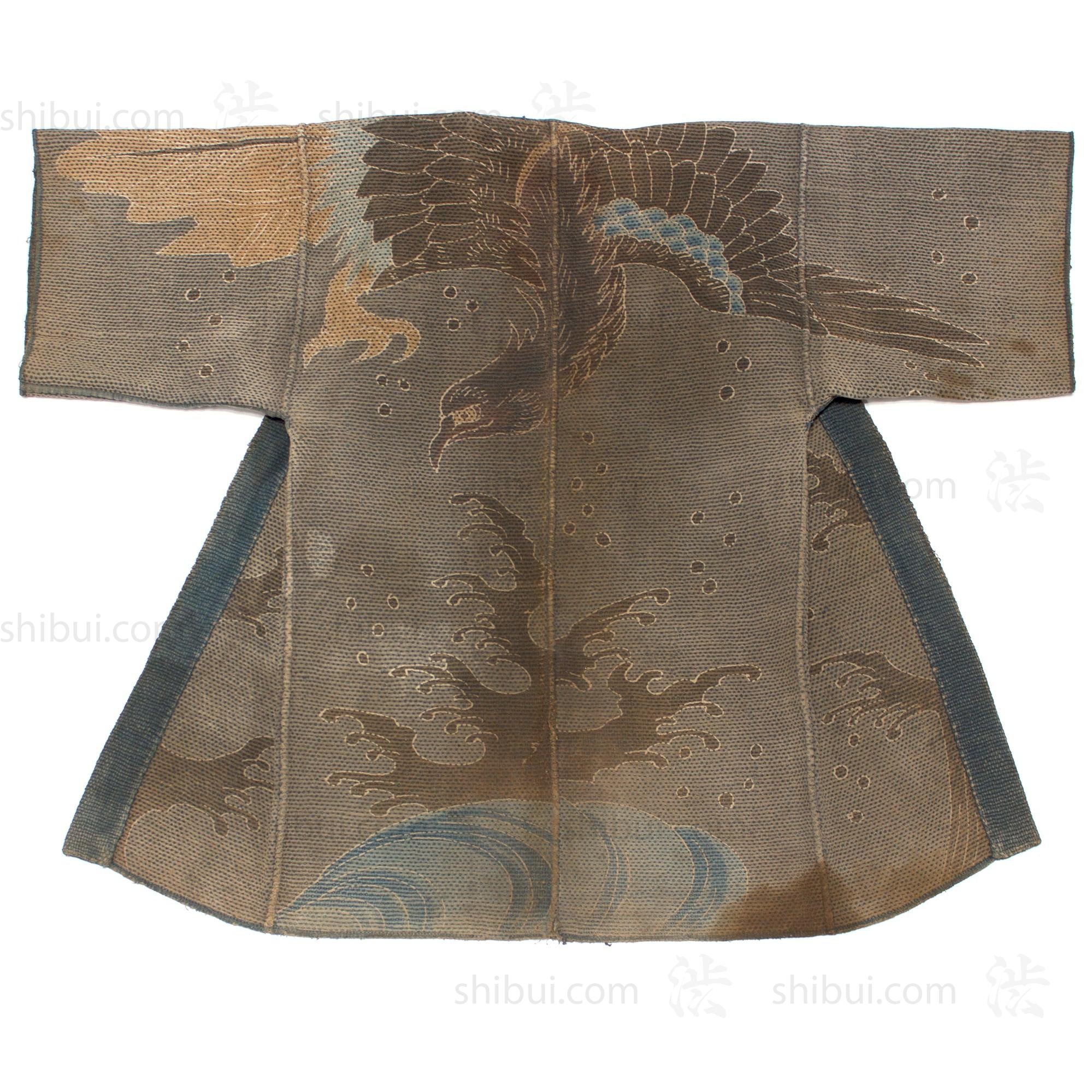 Eagle Tsutsugaki Hanten Antique Fireman's Coat