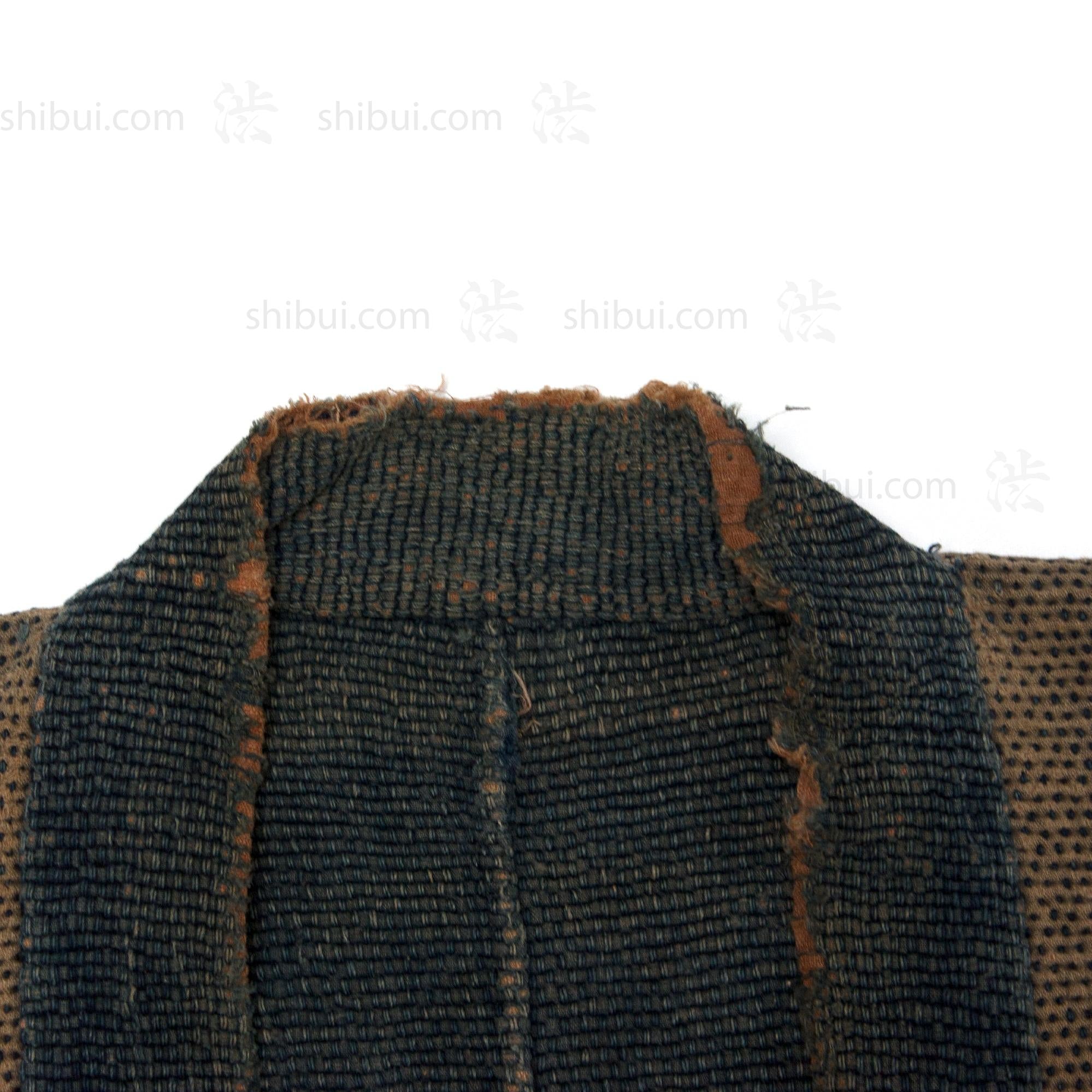 Antique Japanese Sashiko Fireman's Coat with Water Wheel Motif
