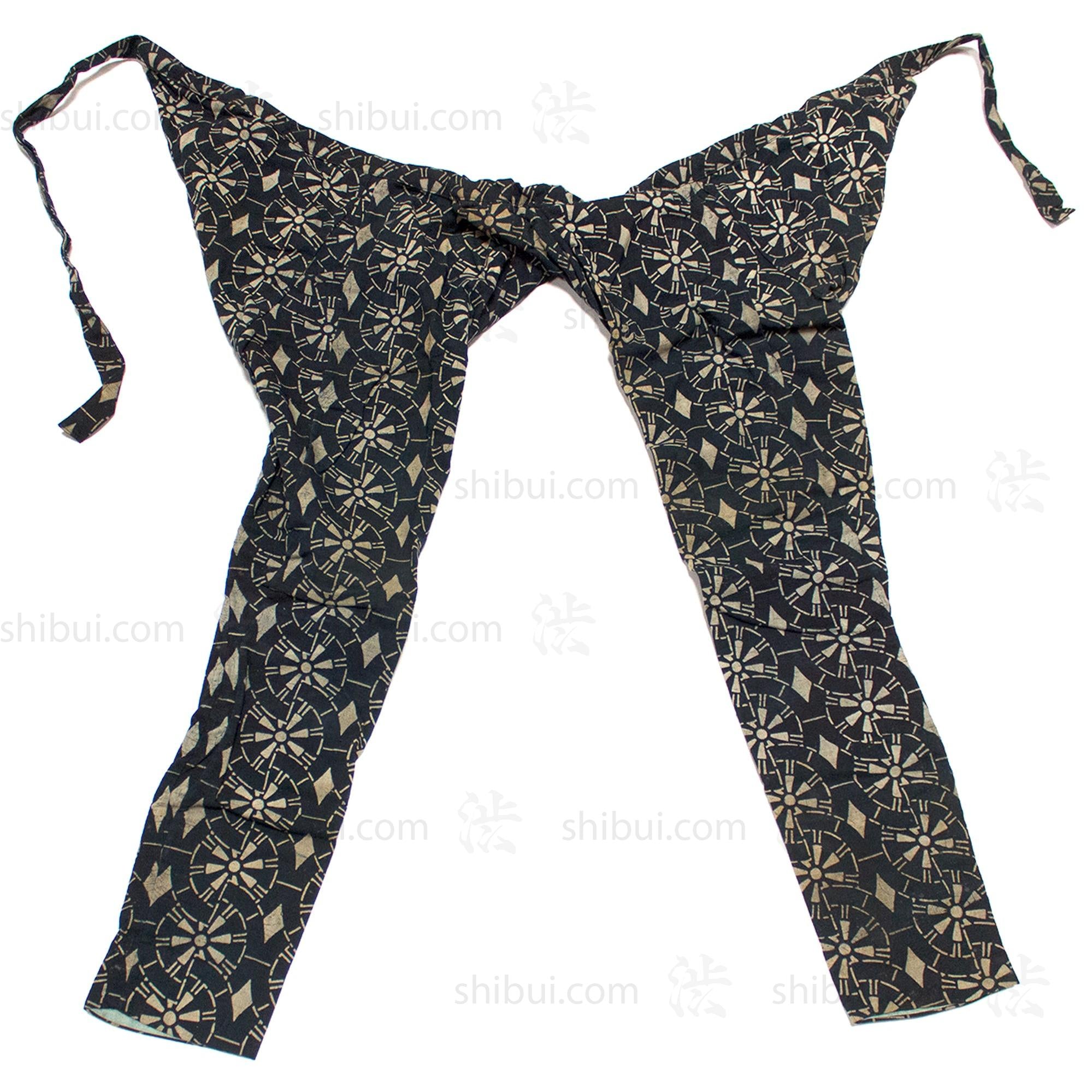 Katazome Fireman's Matahiki Pants Cotton Meiji era