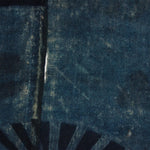 Indigo Tsutsugaki Futonji With Fan Motif