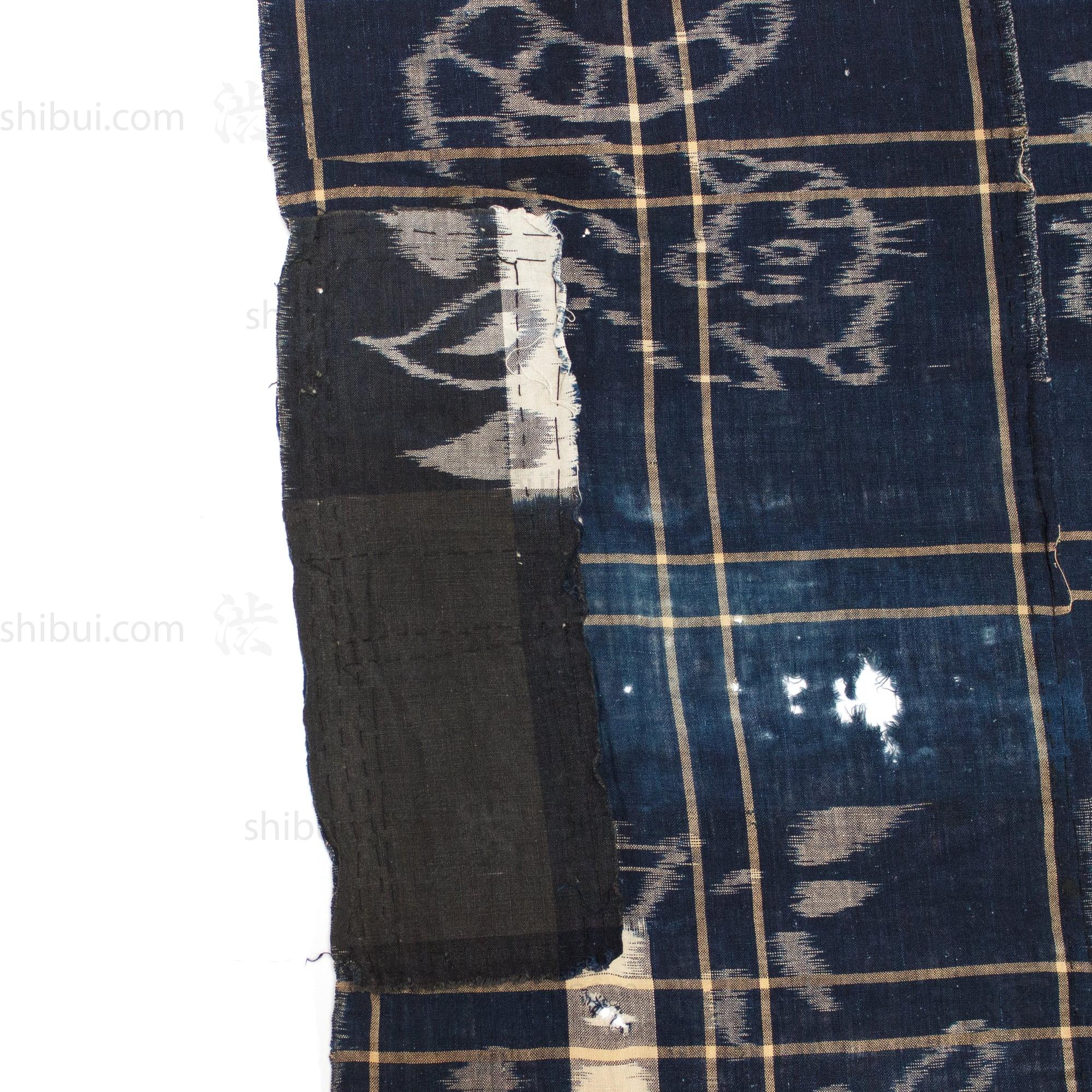 Indigo E-Gasuri Futonji with Tigers