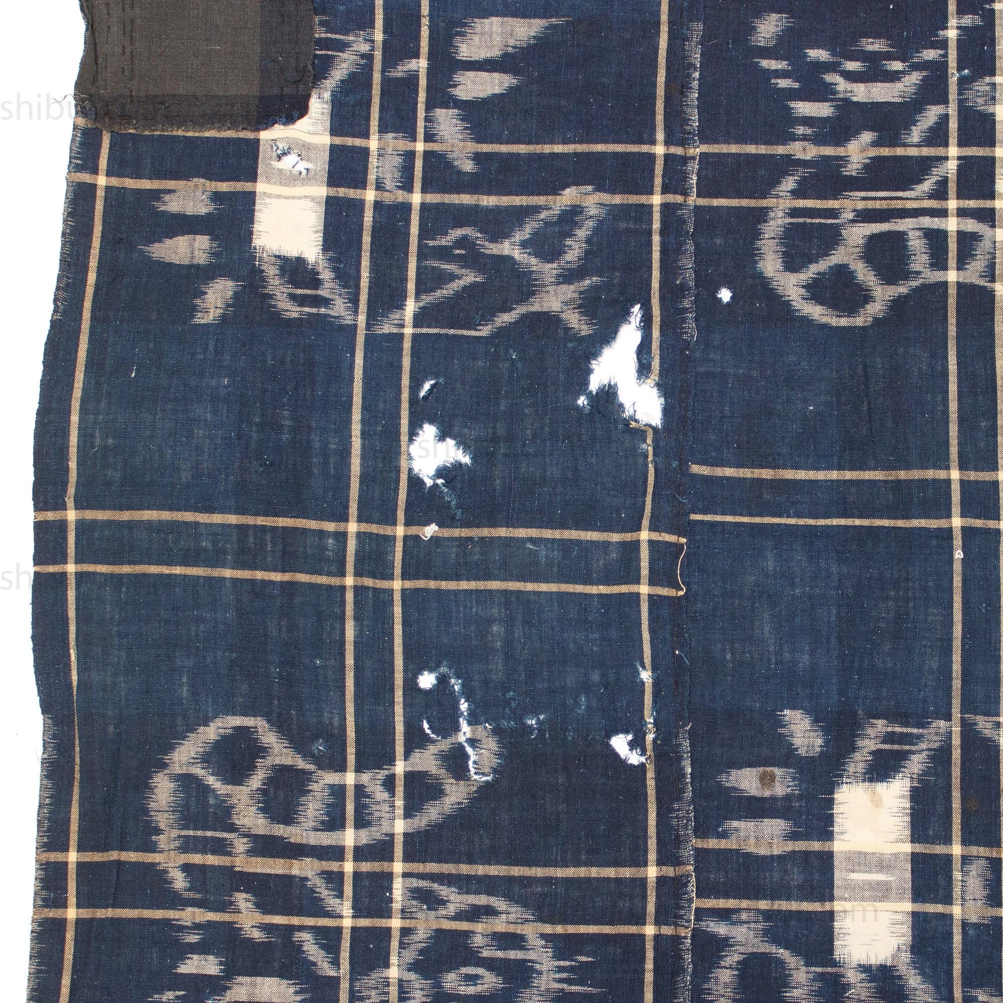 Indigo E-Gasuri Futonji with Tigers