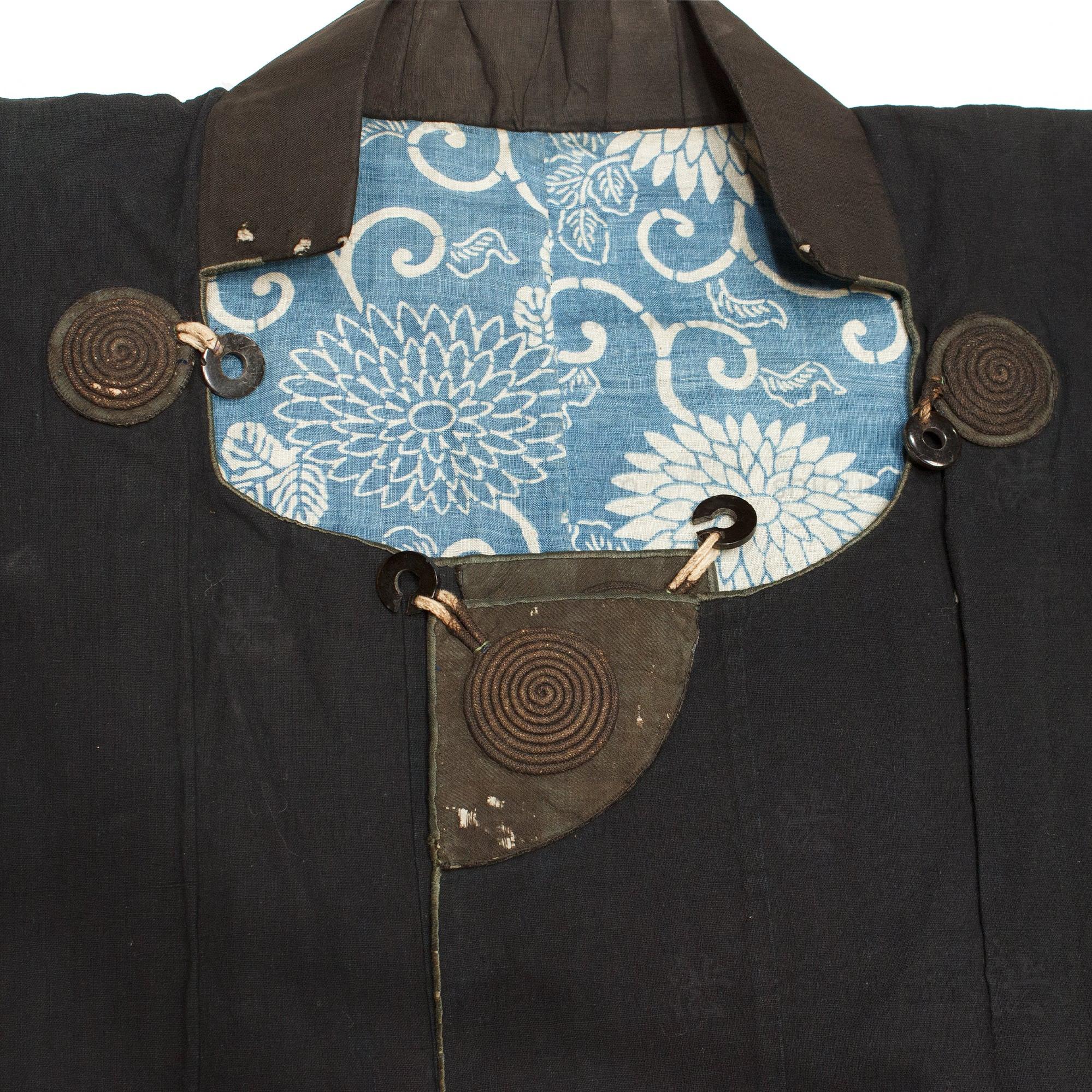 Dochugi Traveling Coat with Katazome Interior
