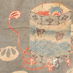 Japanese Kai-Awase Indigo Tsutsugaki Furoshiki