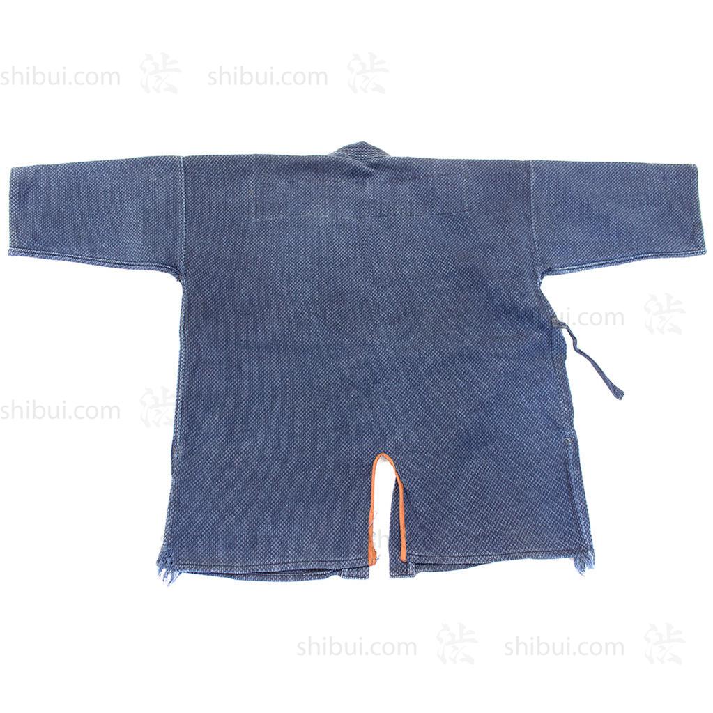 Indigo Dyed Kendo Jacket with Sashiko-Style Stitching