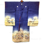 Meiji Era Girl's Formal Linen Summer Kimono