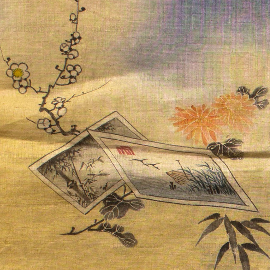 Meiji Era Girl's Formal Linen Summer Kimono