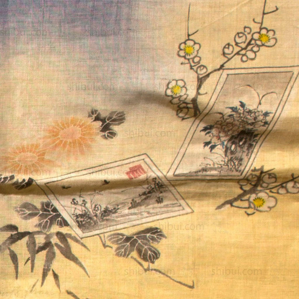 Meiji Era Girl's Formal Linen Summer Kimono