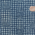 Katazome Fragment Kabuto Motif