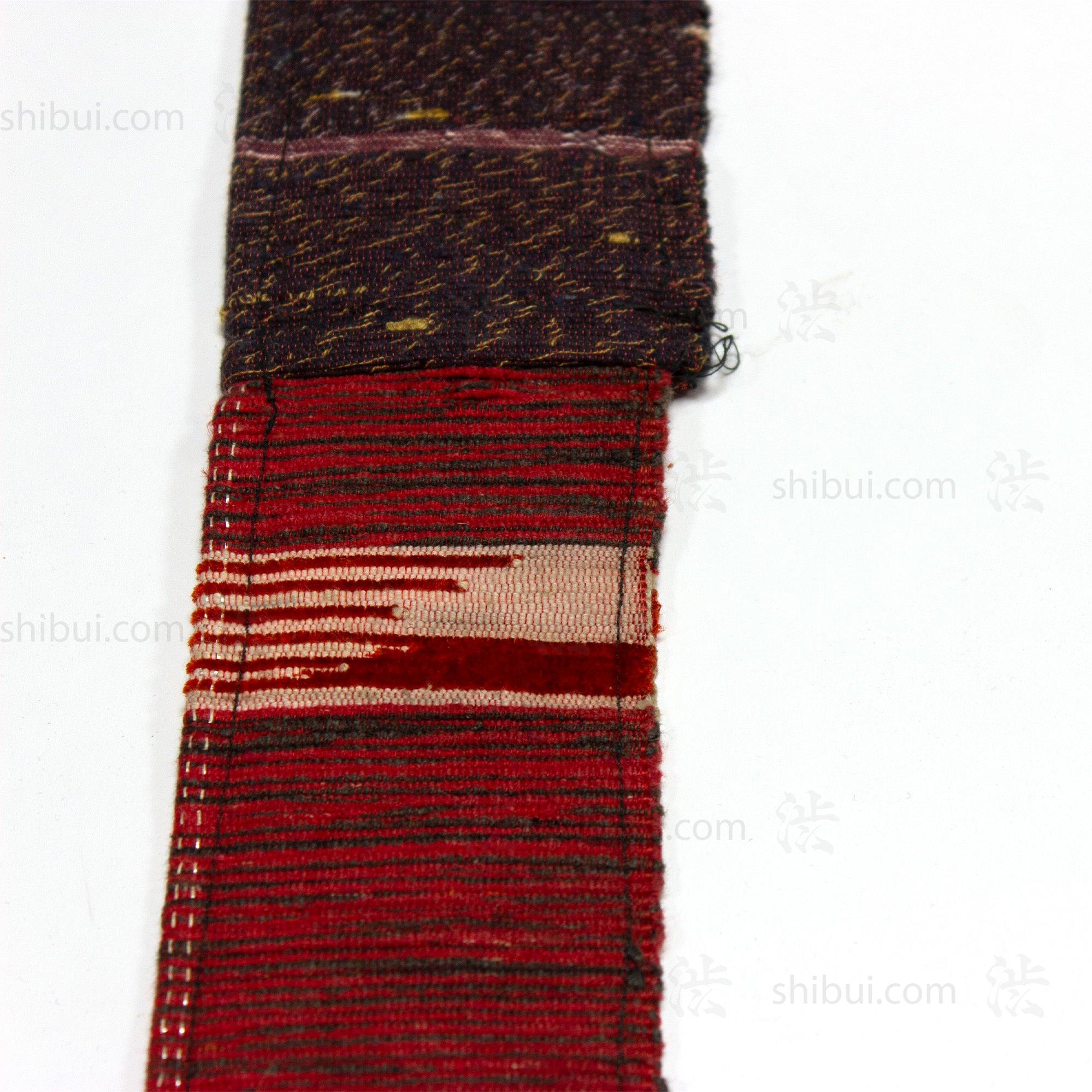 Sakiori Obi | Japanese Upcycle Silk Rag Weave Belt