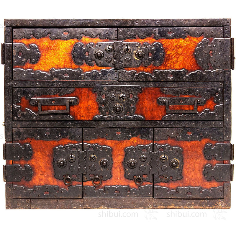 Japanese Antique Furniture Sea Chest from Sado Island
