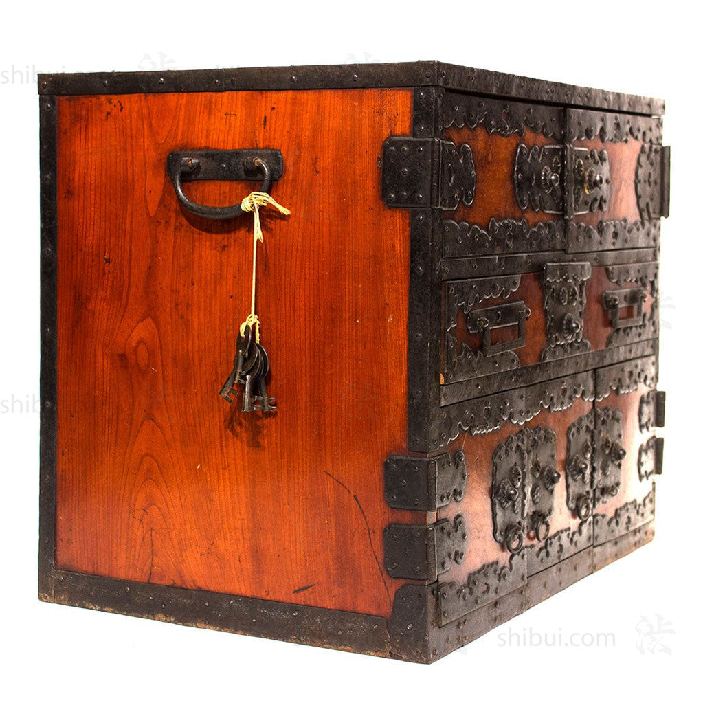 Japanese Antique Furniture Sea Chest from Sado Island